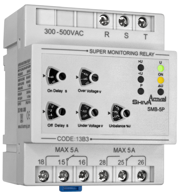 سوپرکنترل فاز (بدون نول) شیوا امواج مدل SMB-5P-13B3