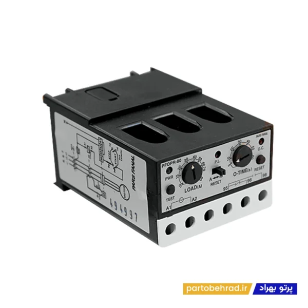 رله کنترل بار (محافظ موتور) 10تا80 آمپر 220V مدل PFOPR پارس فانال