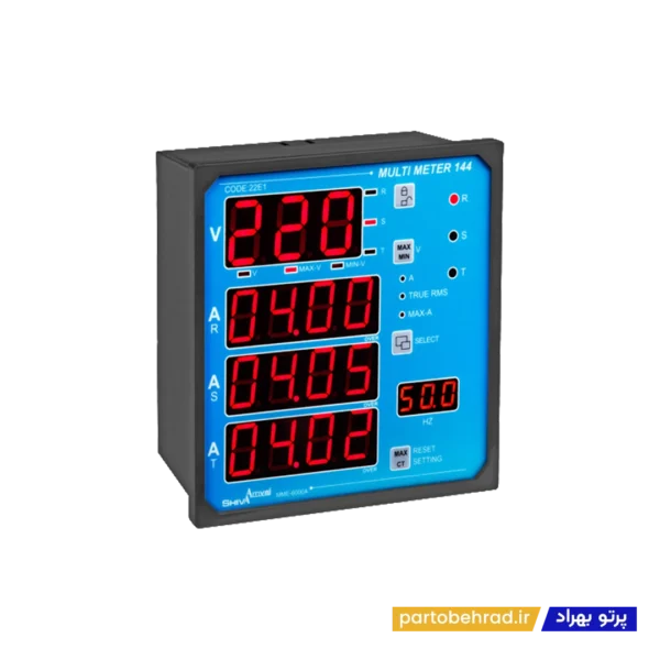 مولتی متر 144 شیوا امواج مدل MME-6000A 22E1
