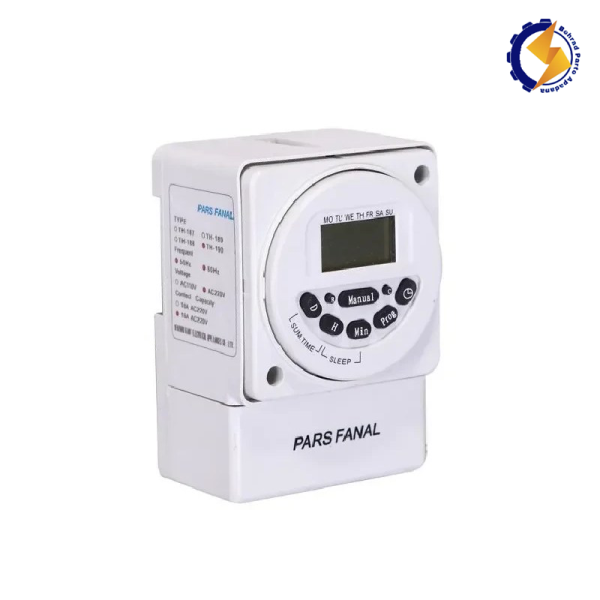 تایمر ذخیره دار دیجیتالی هفتگی مدل PFTD 190 پارس فانال