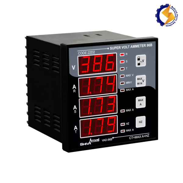 سوپر ولت آمپرمتر VAD-96B 22D2شیوا امواج