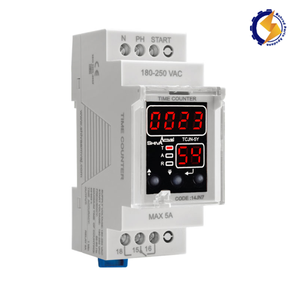 ساعت کار با رله خروجی قابل تنظیم TCJN-5Y 14JN7 سری N شیوا امواج
