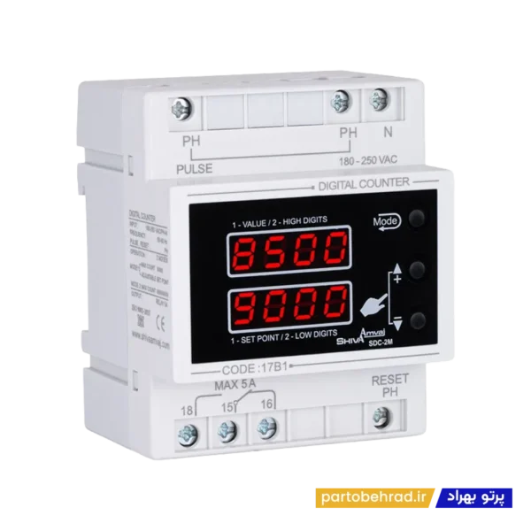شمارنده دیجیتال کانتر شیوا امواج مدل SDC-2M 17B1