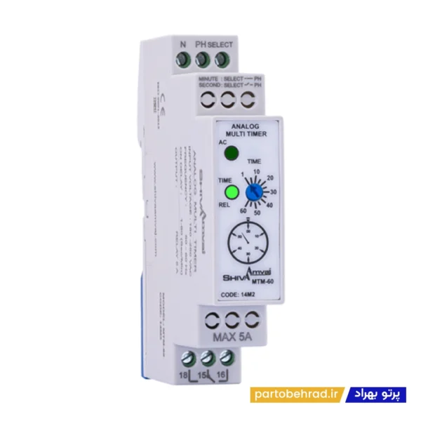 مولتی تایمر آنالوگ سری M شیوا امواج مدل MTM-60 14M2