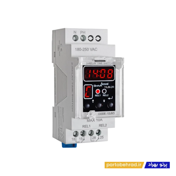 ساعت فرمان دو رله ای سری N دیجیتال شیوا امواج مدل TSJN-2R 12JN5