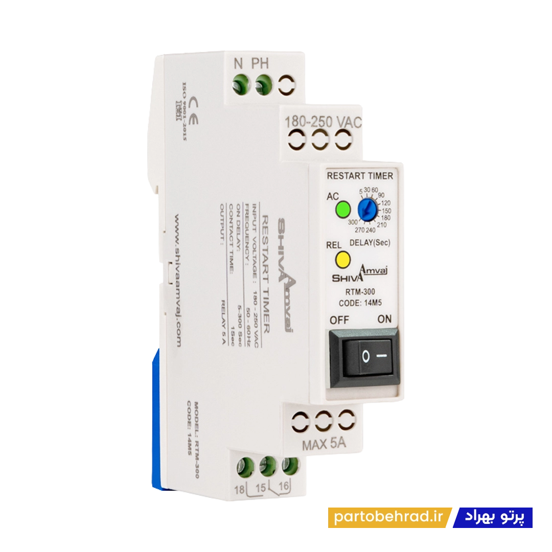 تایمر استارت مجدد سری M شیوا امواج مدل RTM-300 14M5