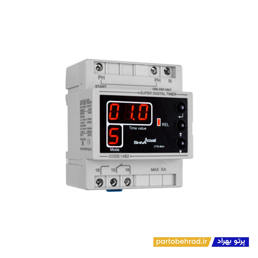 سوپر تایمر دیجیتال شیوا امواج مدل DTB-8MA 14B2