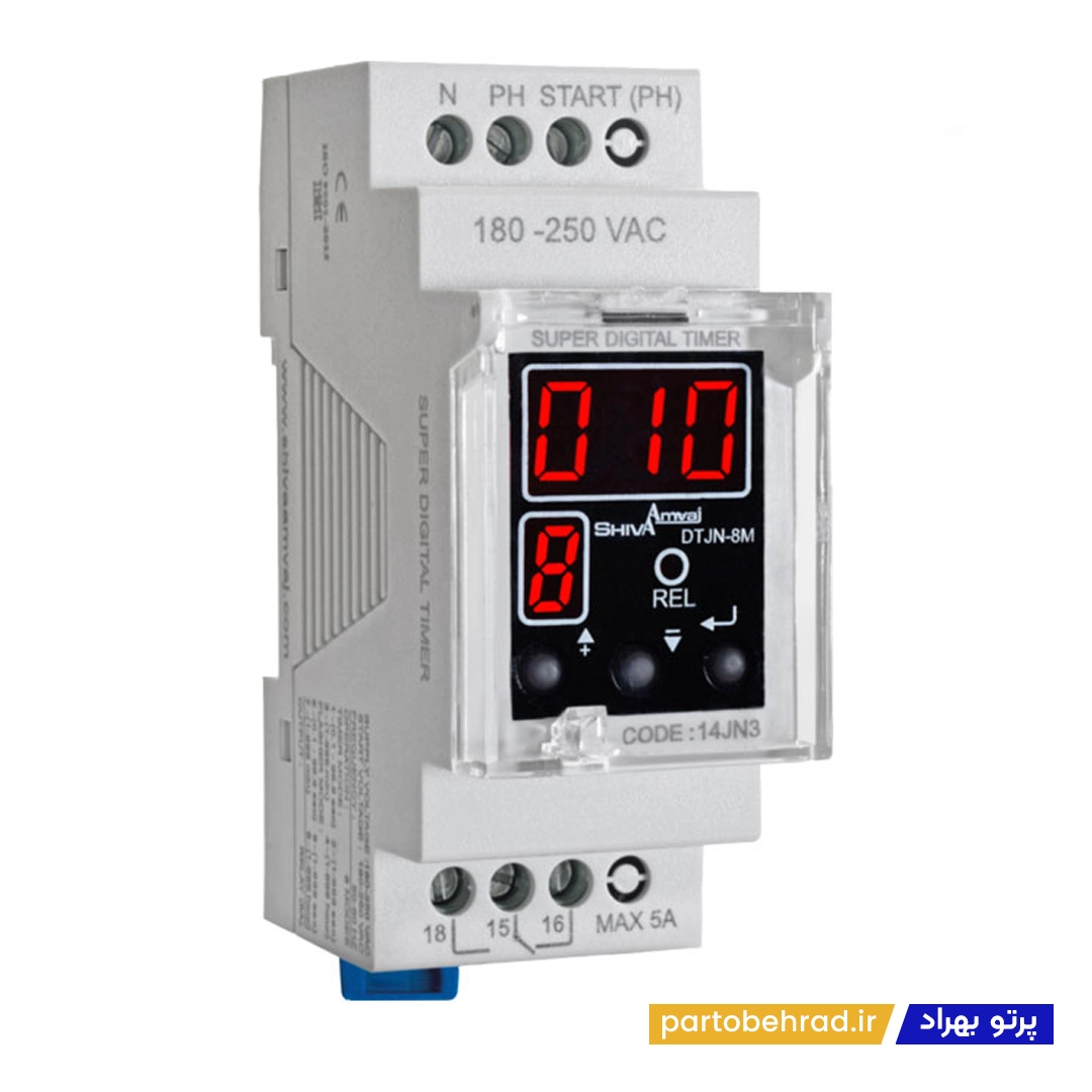 سوپر تایمر سری N دیجیتال شیوا امواج مدل DTJN-8M 14JN3