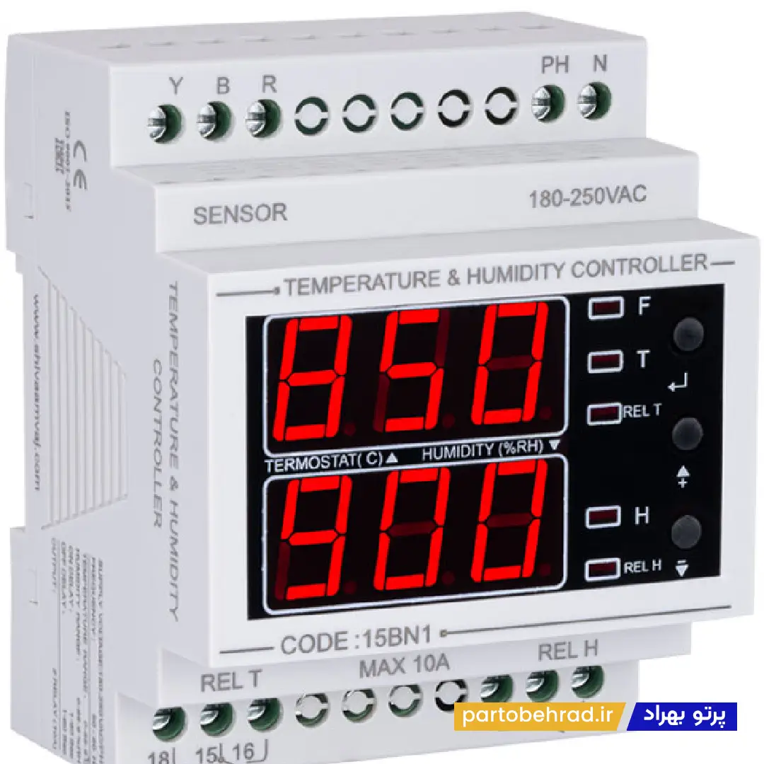 کنترل کننده دما و رطوبت شیوا امواج مدل THBN-100 15BN1