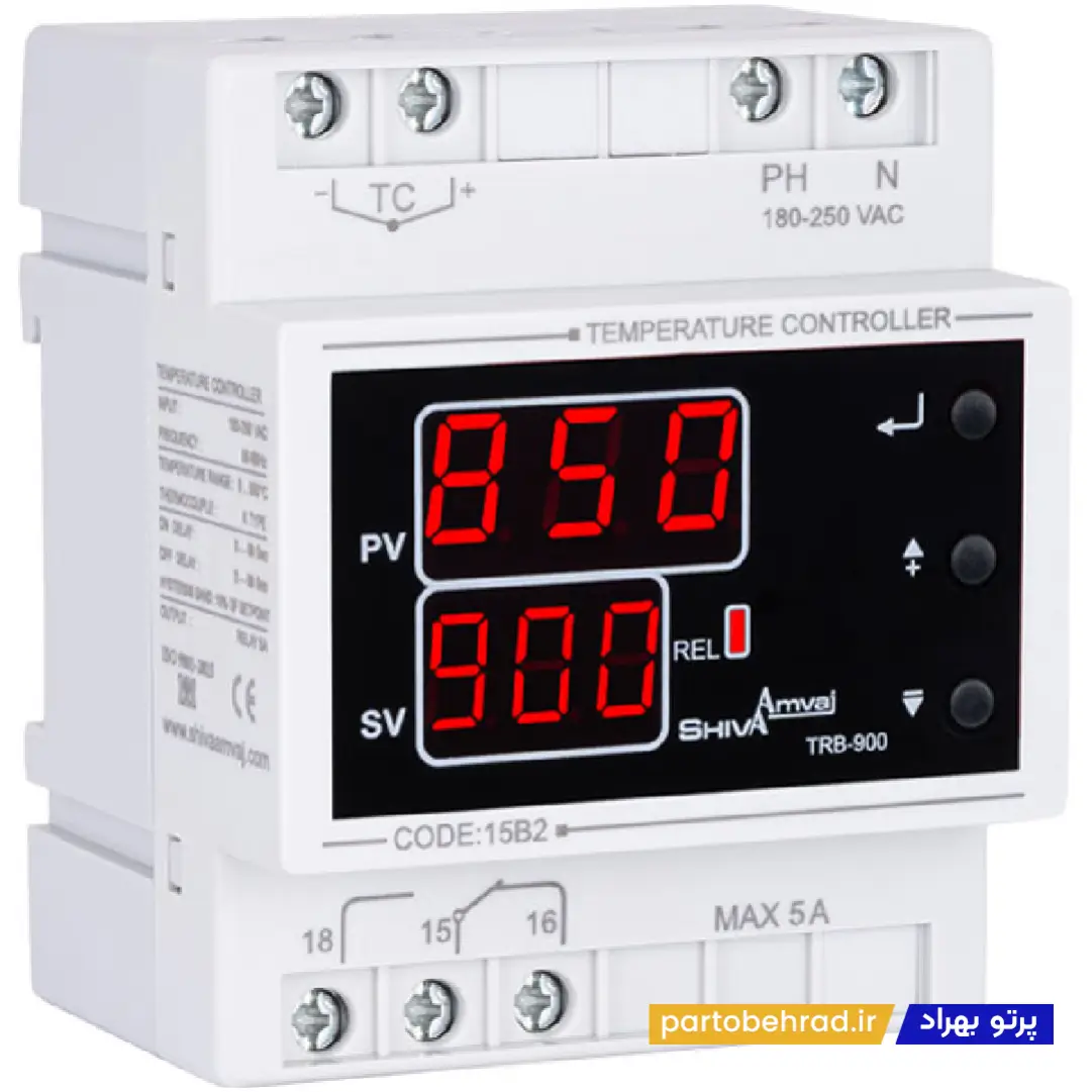 ترموستات 0 تا 900 شیوا امواج مدل TRB-900