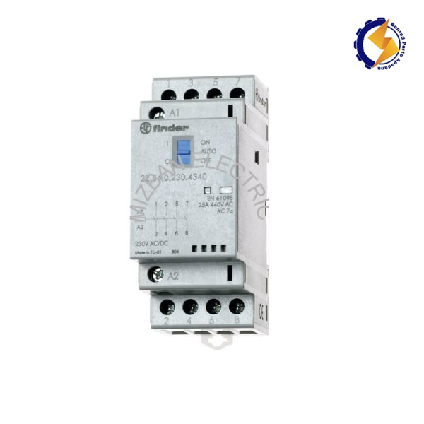 کنتاکتور 223400241340 بی صدا شستی دار سه فاز ، 25A ،4NO فیندر