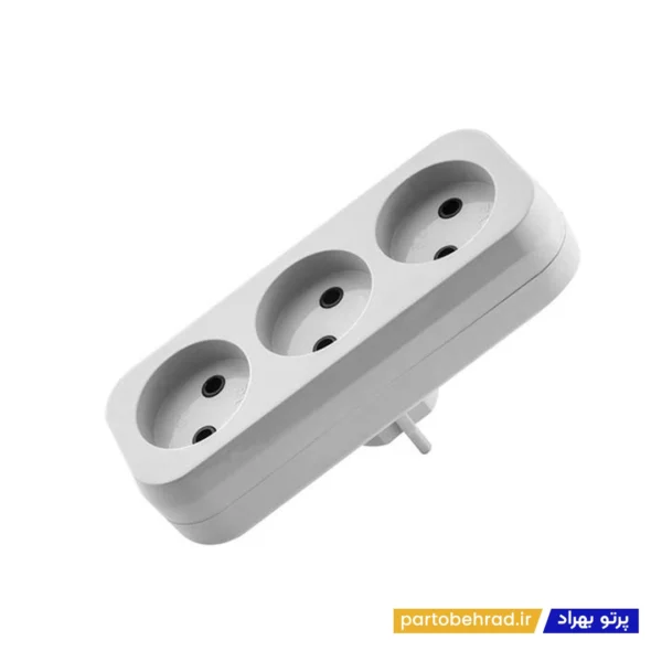 شهاب پریز 3 خانه بدون ارت با دوشاخه پارت الکتریک