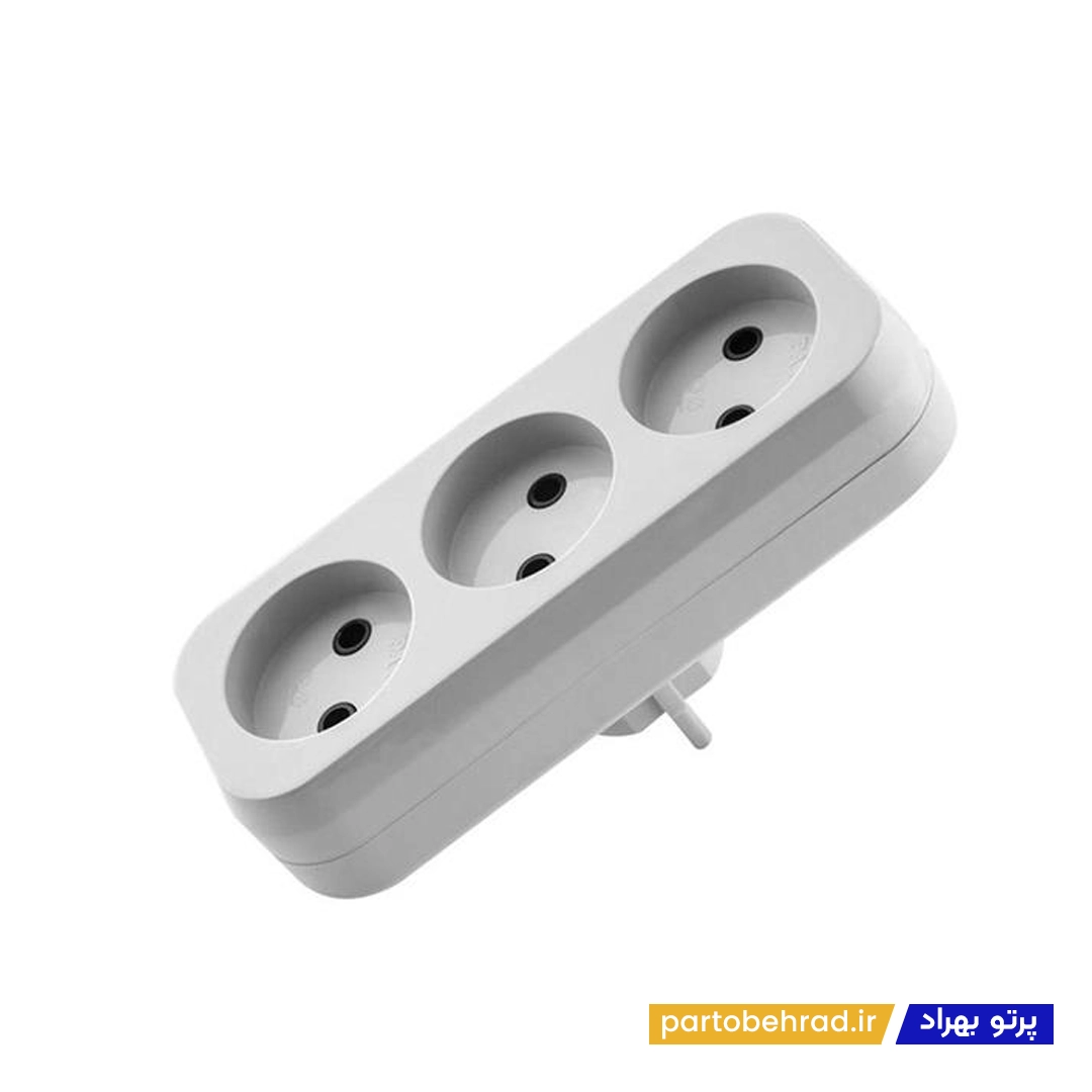 شهاب پریز 3 خانه بدون ارت با دوشاخه پارت الکتریک