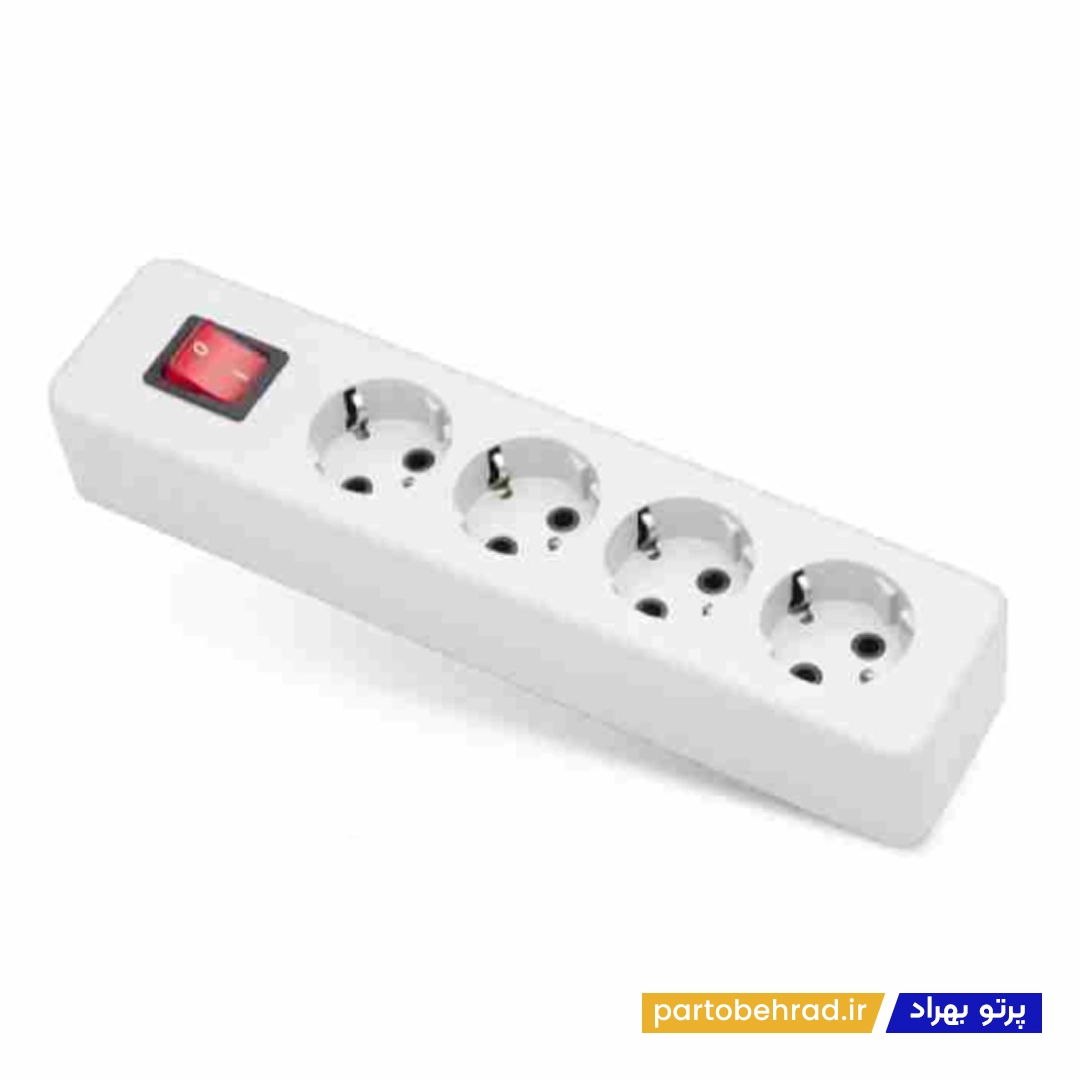 4 خانه ارتدار با کلید با کابل 1.8 متر مدل نیک پارت الکتریک