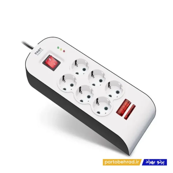 محافظ شش خانه ارت دار با کلید و کابل 3 مدل (پارت) پارت الکتریک