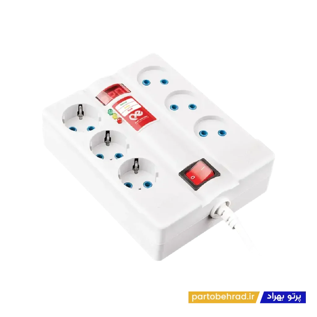محافظ 6 خانه دیجیتالی با کابل 1/8 متری پارت الکتریک