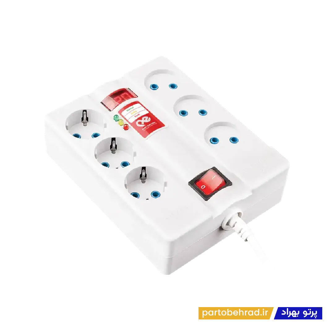 محافظ 6 خانه دیجیتالی با کابل 1/8 متری پارت الکتریک