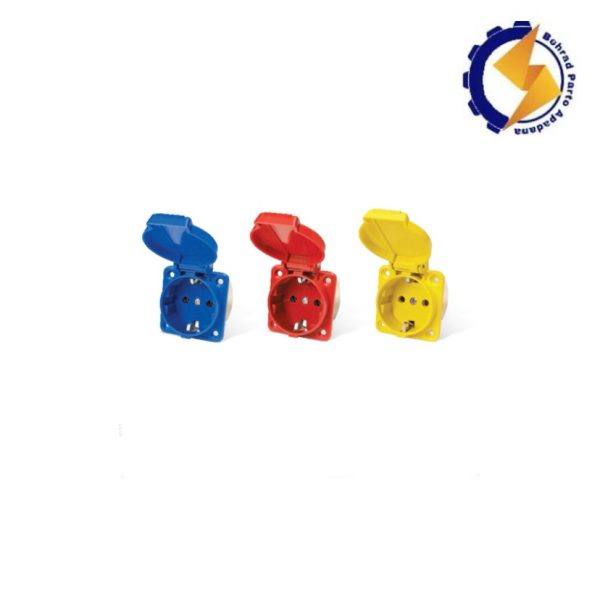 پریز دربدار تابلوئی تکفاز آبی پارت الکتریک