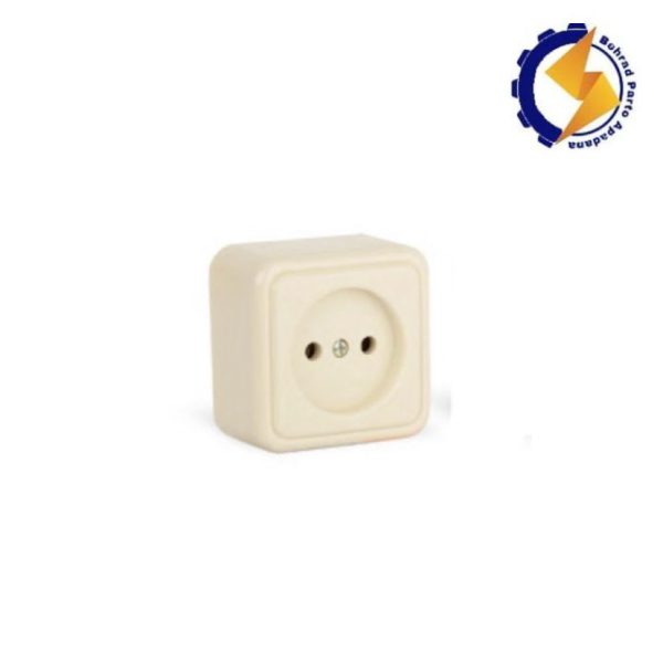 پریز بدون ارت رو کار طرح قدیم پارت الکتریک