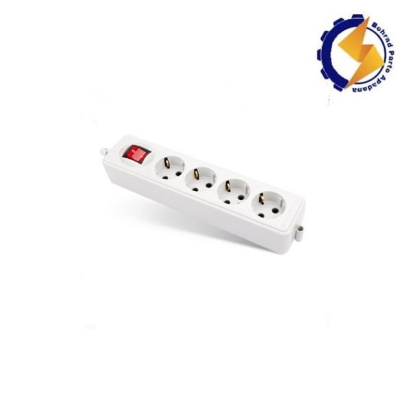 4 خانه ارتدار با کلید با کابل 3 متر مدل نیک پارت الکتریک