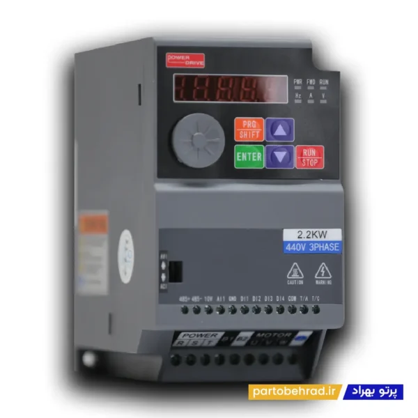 اینورتر سه فاز پاور درایو مدل A720 ظرفیت 2/2 کیلووات