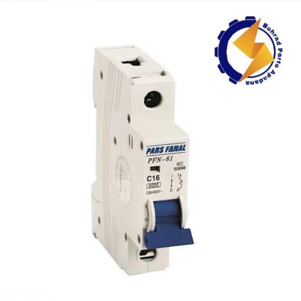 کلید مینیاتوری PFN تک پل 32 آمپر قدرت قطع 6KA پارس فانال