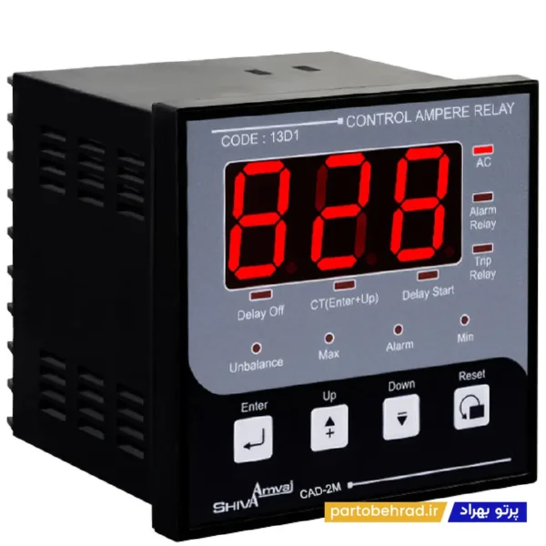 رله کنترل آمپر سه فاز شیوا امواج مدل CAD-1000A
