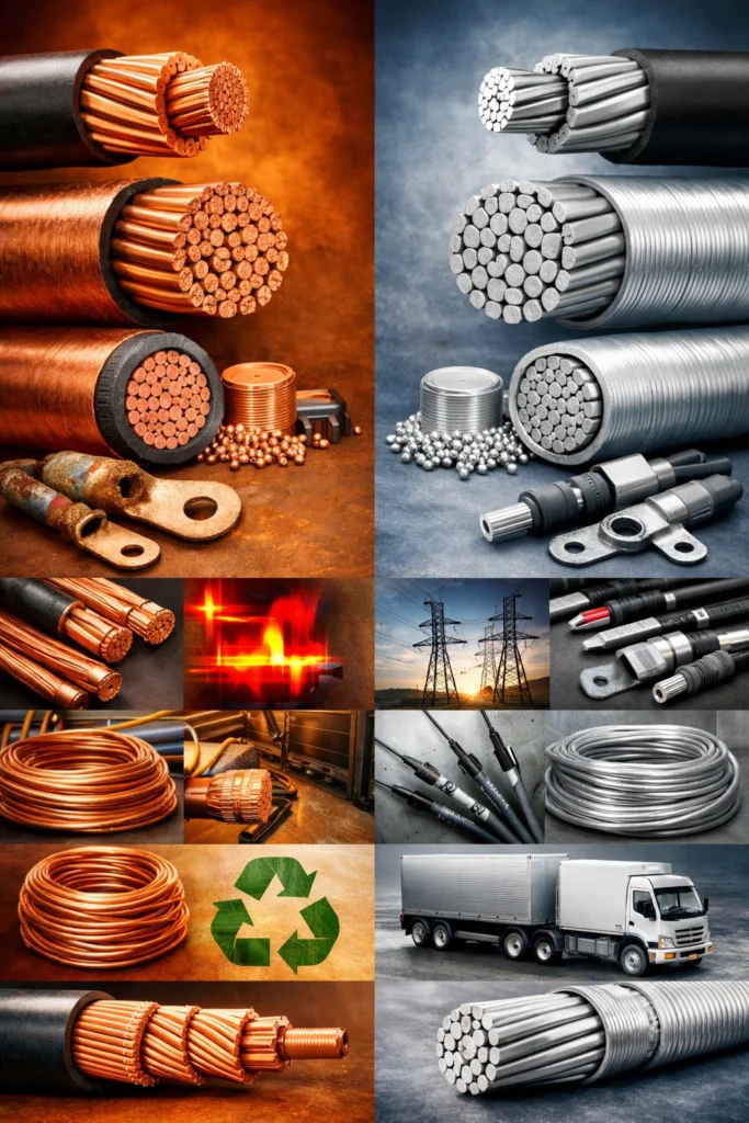 مقایسه کابل مسی و آلومینیومی