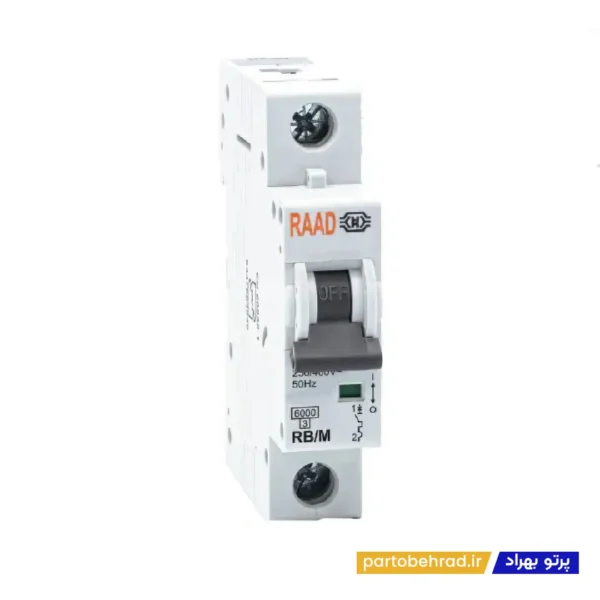 کلید مینیاتوری تک پل رعد مدل RB/M 1P-4A