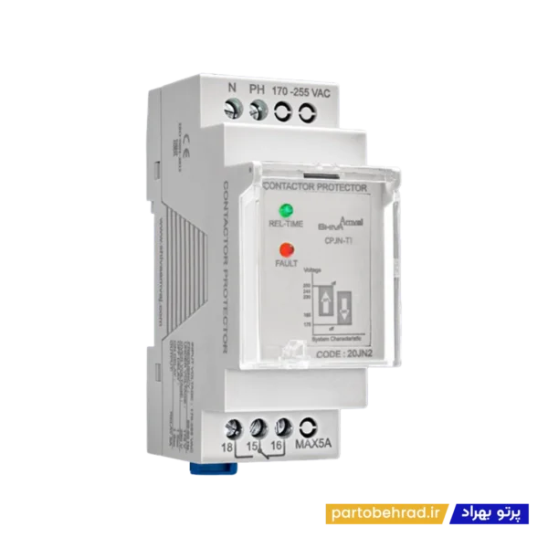 محافظ کنتاکتور 180S کنترل فاز تک فاز سری N شیوا امواج مدل CPJN-T180