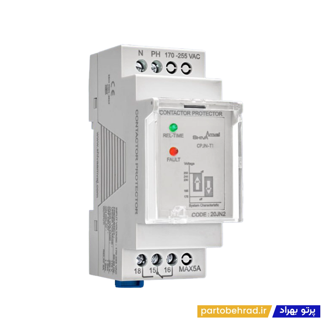 محافظ کنتاکتور 180S کنترل فاز تک فاز سری M شیوا امواج مدل CPM-T180