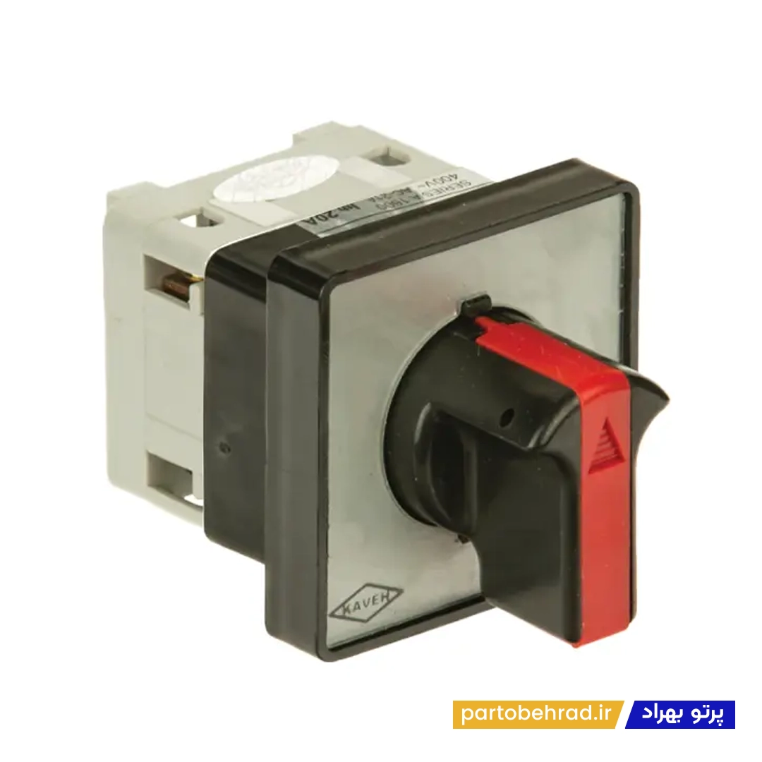 doublethrow-rotary-switch-electro-kaveh-model-05-25a کلید گردان تکفاز دو طرفه الکترو کاوه مدل 05 ظرفیت 25 آمپر