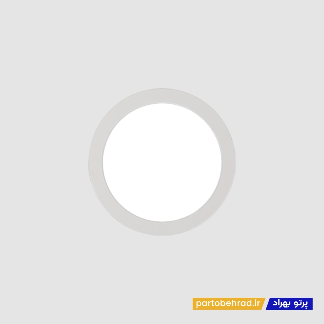 چراغ دانلایت هلنا توکار با دیفیوزر شیری ساتن دهانه 15 سانتی متر مازی نور