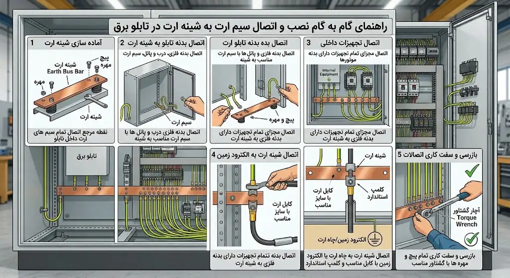 نکات مهم سیم ارت تابلو برق