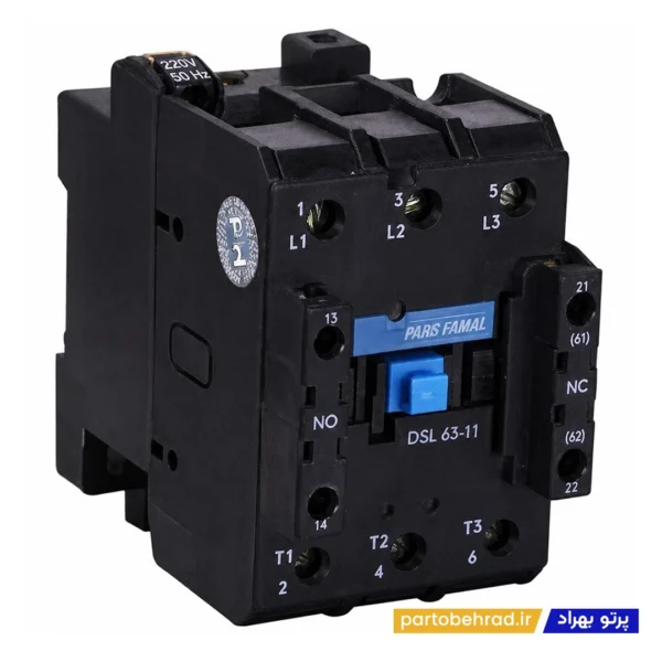کنتاکتور 45 آمپر سه پل پارس فانال مدل DSL-43
