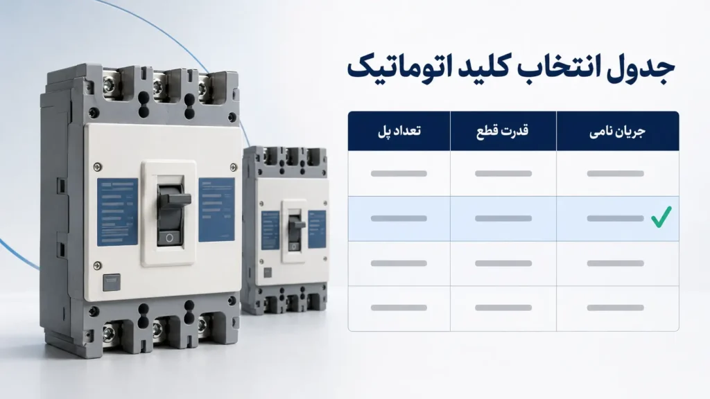 جدول انتخاب کلید اتوماتیک