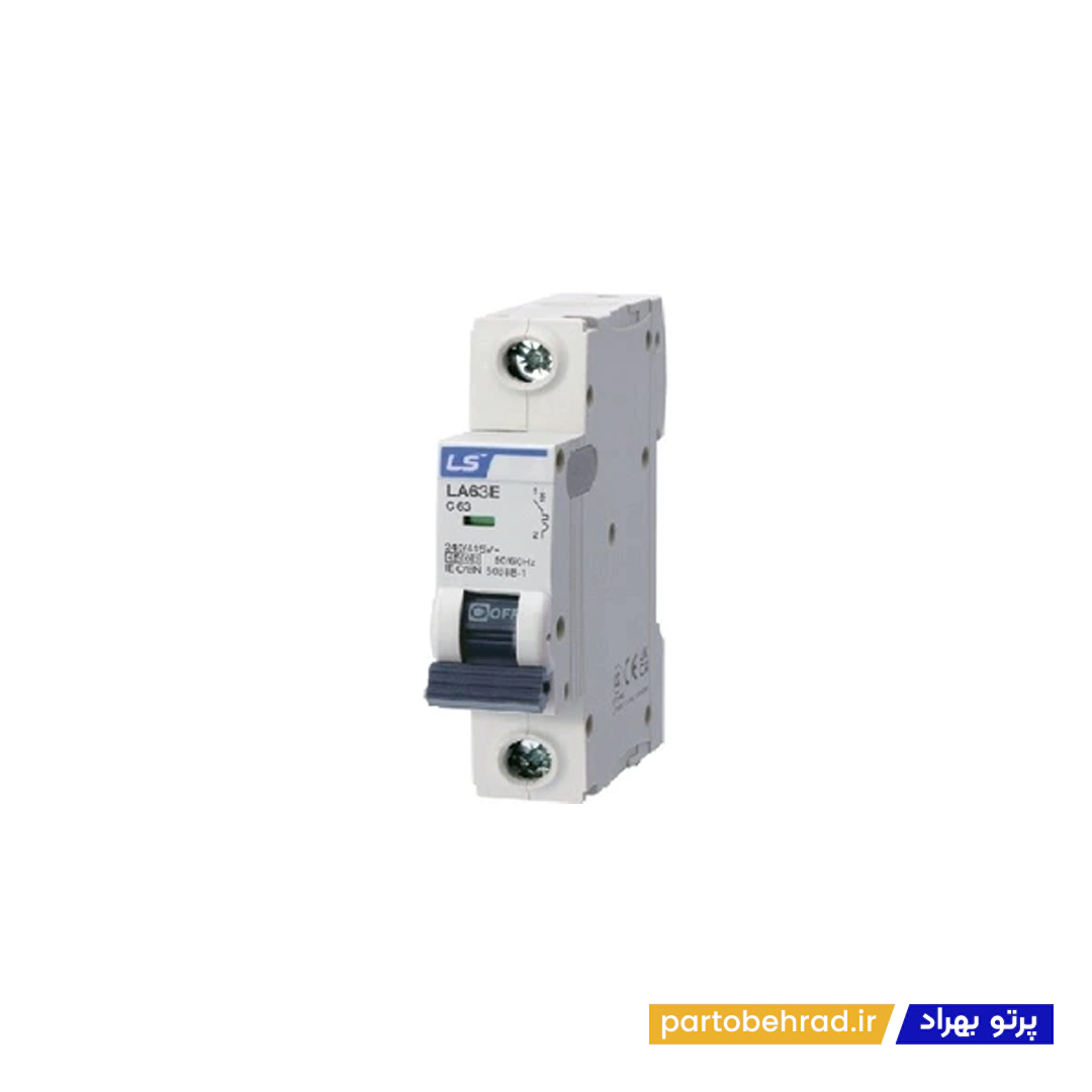 کلید مینیاتوری 1 پل 2 آمپر ، 6 کیلو آمپر LS مدل MCB سری BKJ-LA