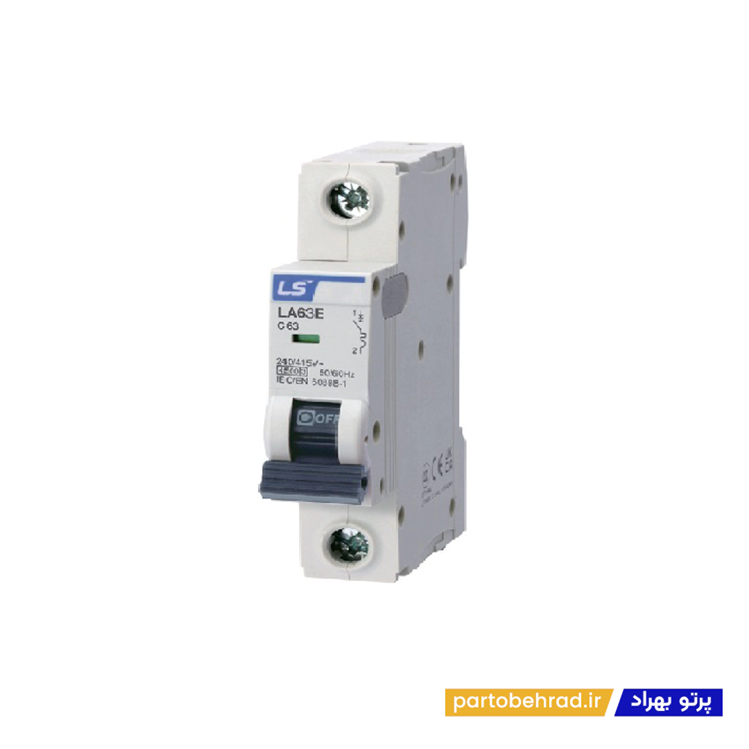 کلید مینیاتوری 1 پل 6 آمپر ، 6 کیلو آمپر LS مدل MCB سری BKJ-LA